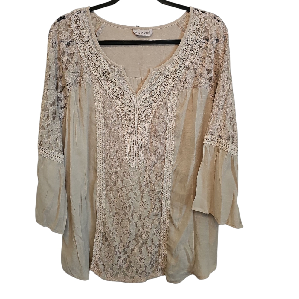 Westport Cream Lace Blouse